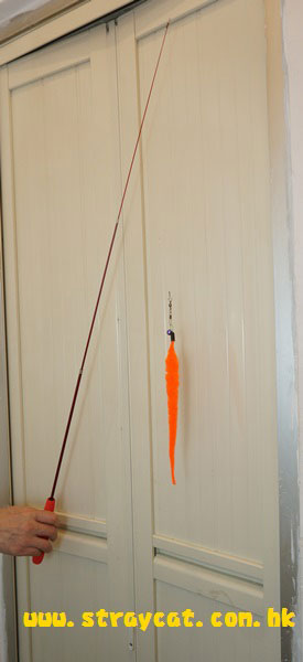 魚杆貓棒可三段彈性伸縮增加長度