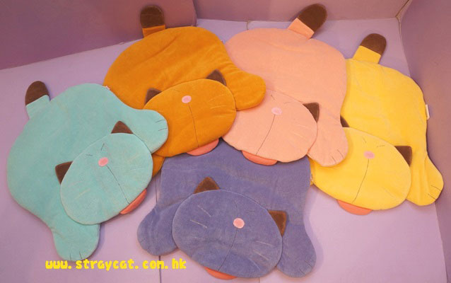 Cara伸利貓墊共有粉紅、黃、深黃、紫、藍５色