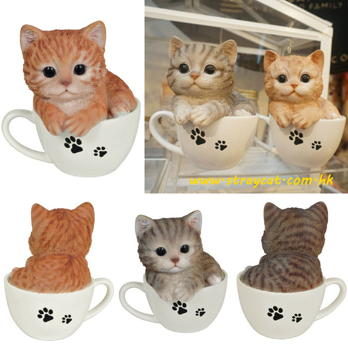 日本仿真茶杯貓