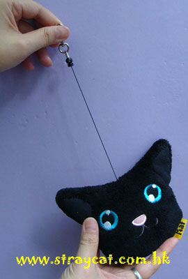 Kat黑貓伸縮八達通套有伸縮橡筋
