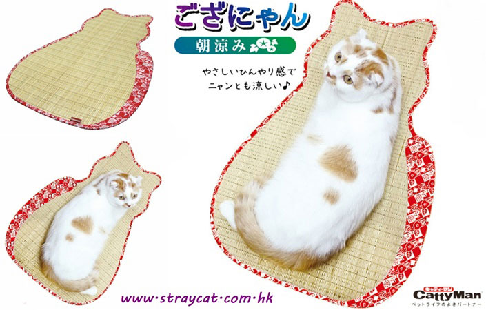 日本Cattyman貓形草蓆墊