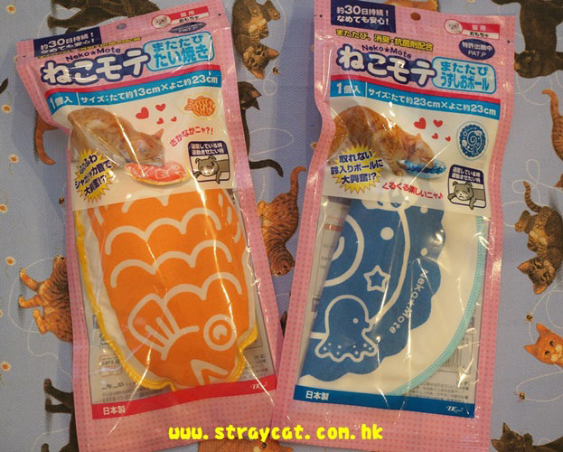 NekoMote貓草燒魚餅咕臣及NekoMote貓草噹噹飛碟的包裝