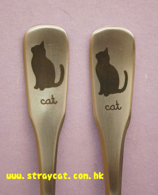 貓影叉２及貓影匙羹２的貓咪圖案
