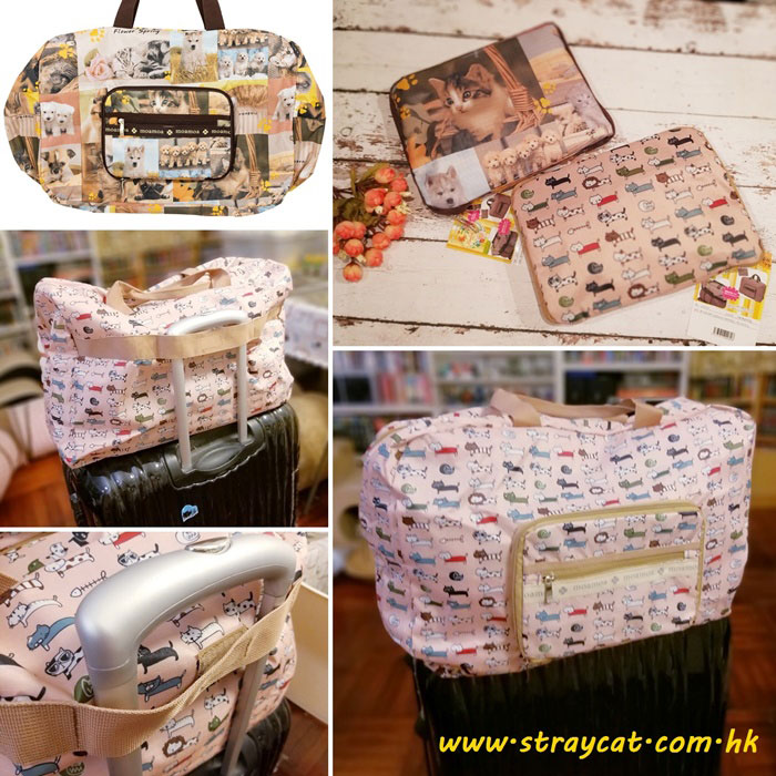 日本貓圖案旅行袋