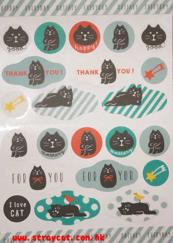 Decole貓禮物貼紙