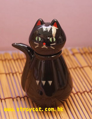 日本Decole黑貓醬油壺