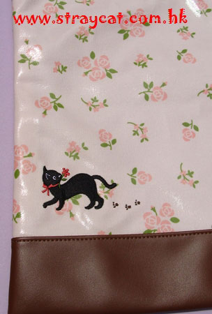 Mie黑貓玫瑰袋的圖案