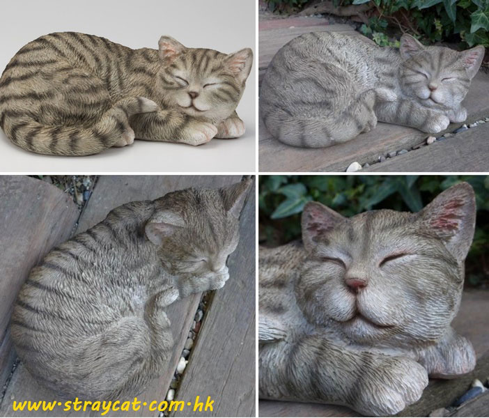 日本仿真睡覺貓